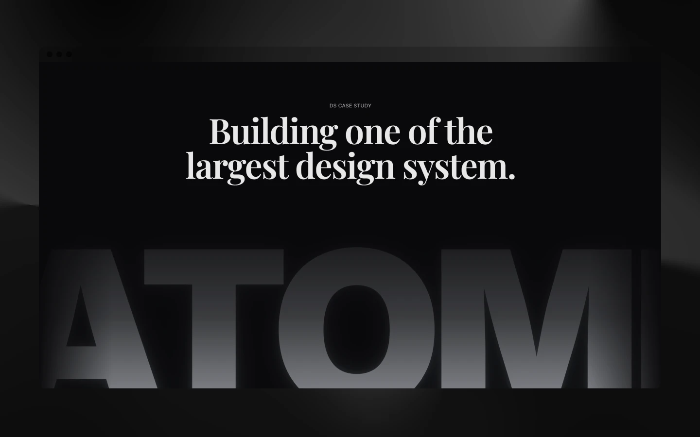 Design system case study card