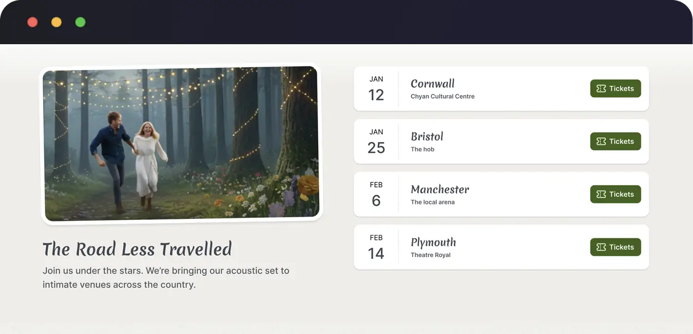 Decap CMS event management interface