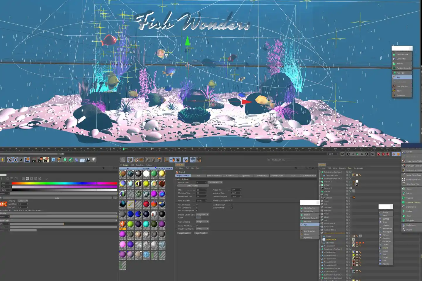 Poster making process for Fishwonders