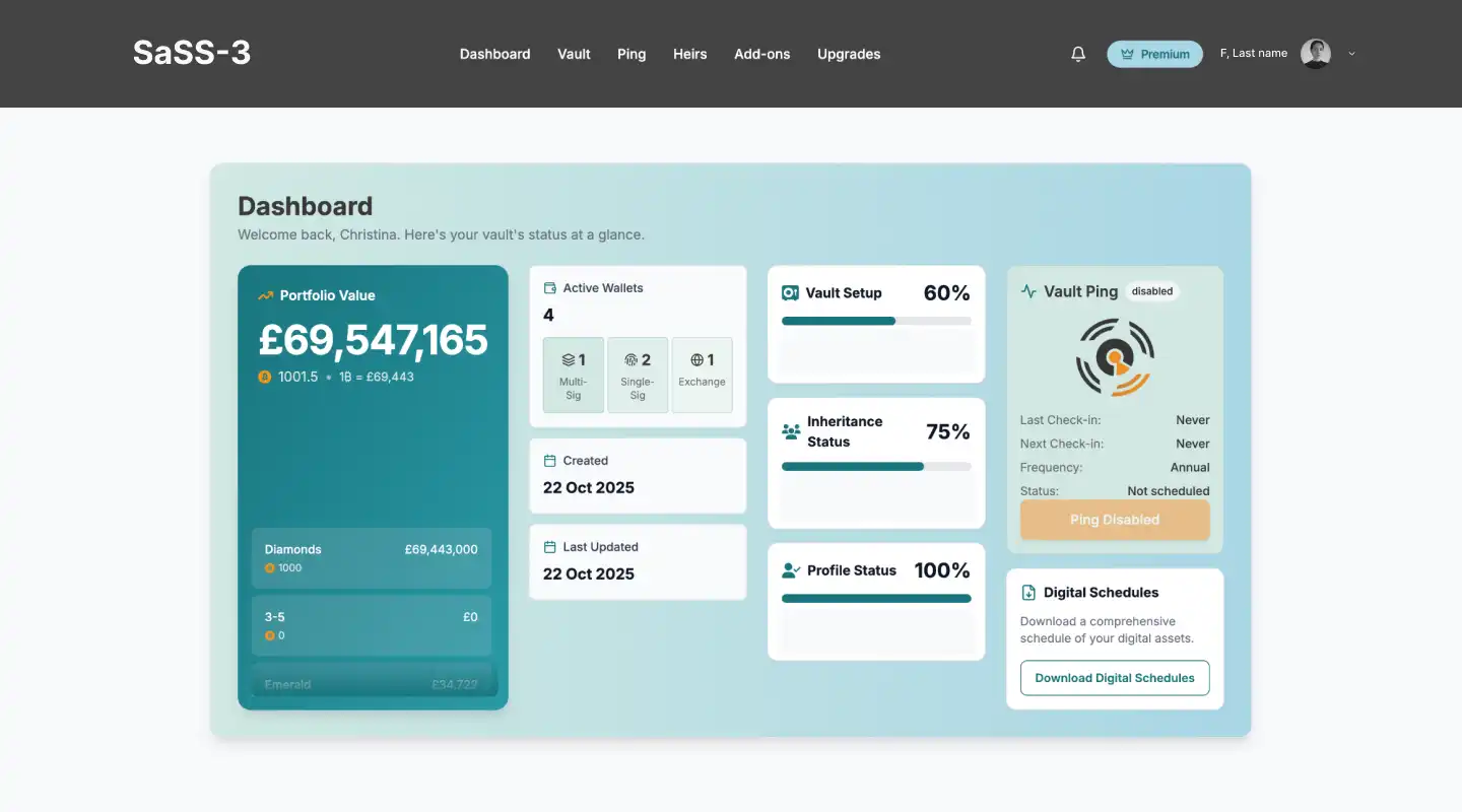 SaSS-3 existing dashboard before redesign
